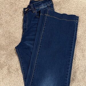 Amazon Women's Flare & Wide Leg Jeans - Dark Blue